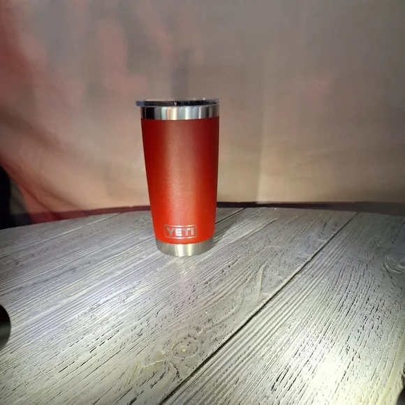 YETI Rambler Brick Red Tumbler 20oz Stainless Steel Mag Slider Lid - Picture 6 of 10